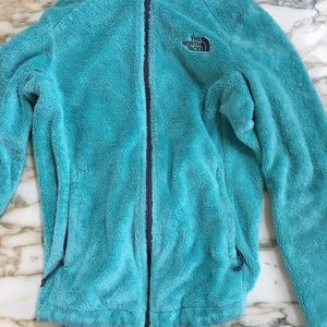 North Face teal fleece jacket (extra small)